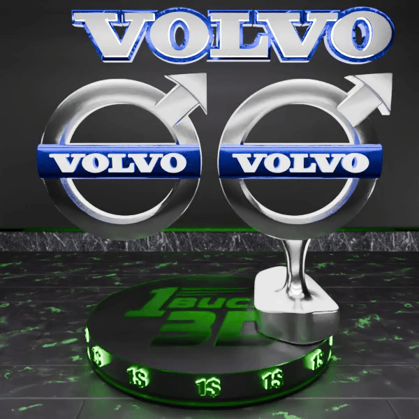 🟢 VOLVO Car SUV Logo Emblem Badge Sign Crest Symbol Mark Insignia
