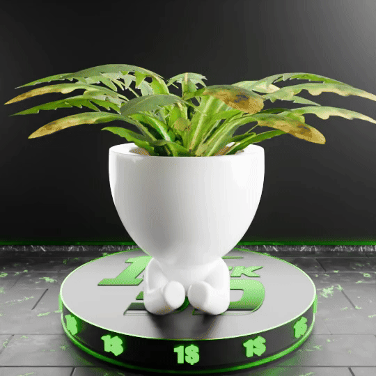 🟢 Cute Human Figure Robert Vase Planter #3