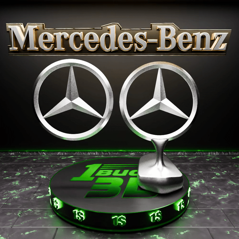 🟢 MERCEDES BENZ Car SUV Logo Emblem Badge Sign Crest Symbol Mark Insignia