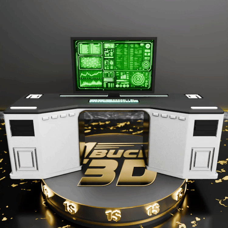 🟠Sci-Fi Lab Table for 3.75" (1:18) Figure Dioramas