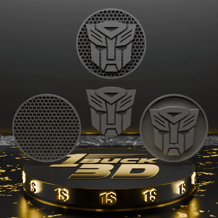 🟠Transformers Logo and Honeycomb Table Coaster