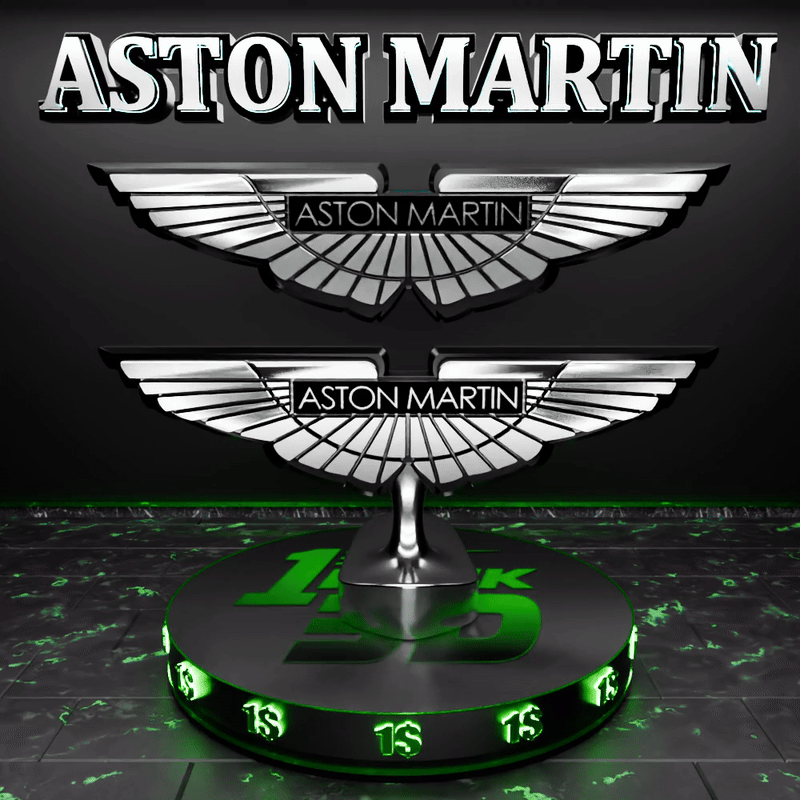 🟢 ASTON MARTIN Car SUV Logo Emblem Badge Sign Crest Symbol Mark Insignia