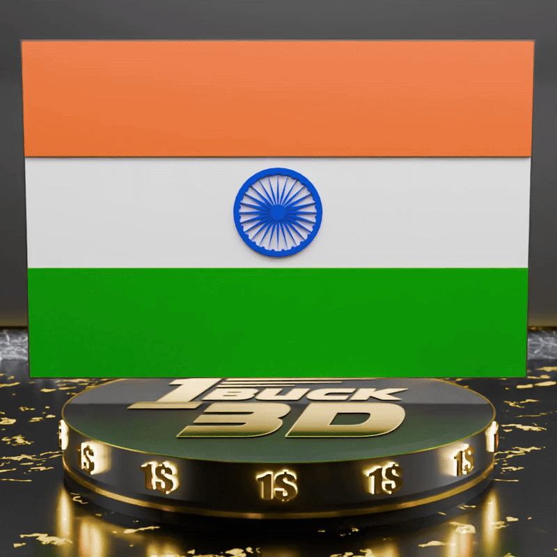 🟠The National Flag of India