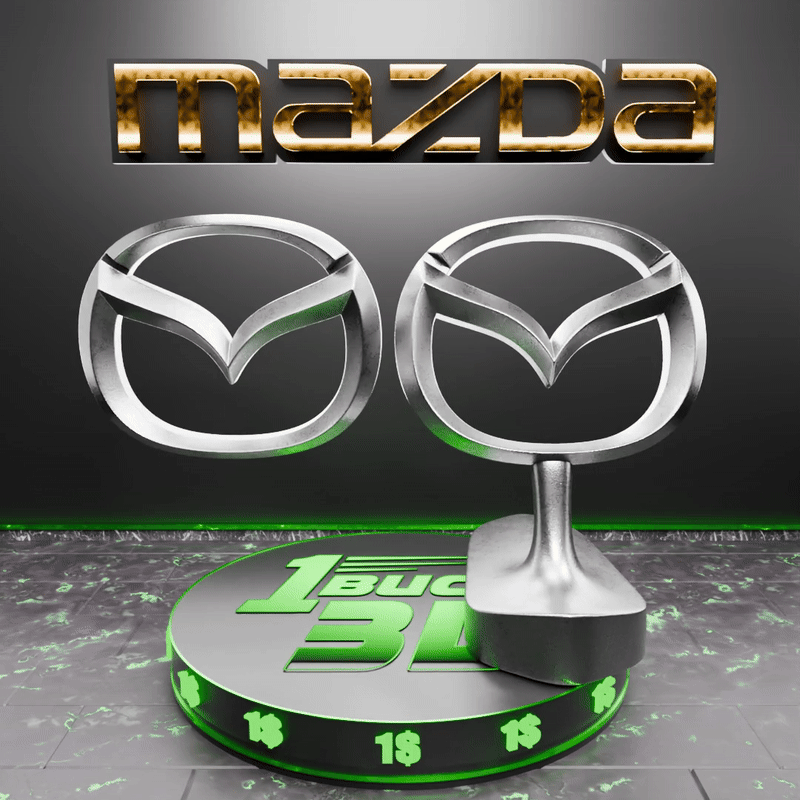 🟢 MAZDA Car SUV Logo Emblem Badge Sign Crest Symbol Mark Insignia