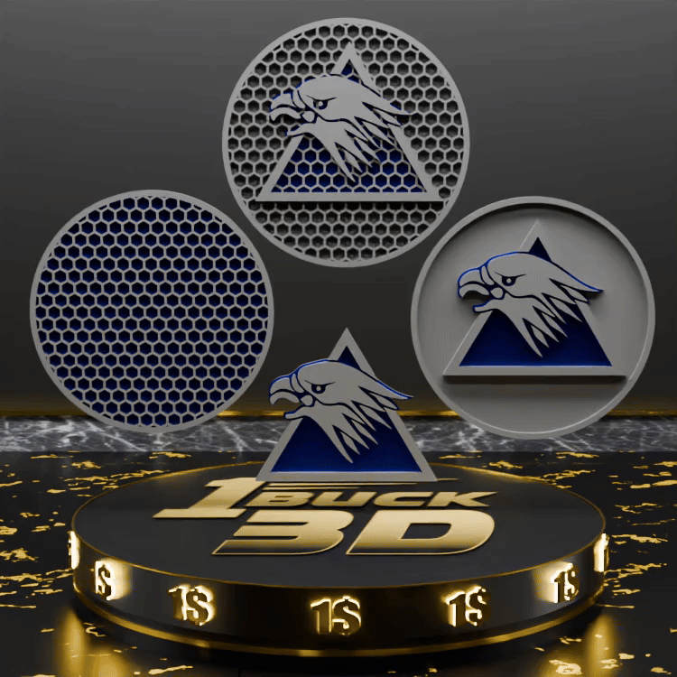 🟠SilverHawks Logo and Honeycomb Table Coaster