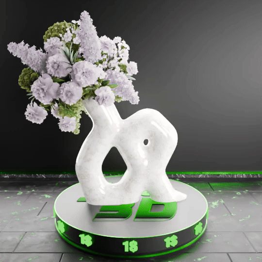 🟢 Random Shaped Tube Vase