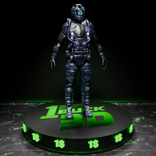 🟢 Articulated Futuristic Armoured Assault Military Army Elite Trooper Soldier for 3.75" (1:18) Figure Dioramas