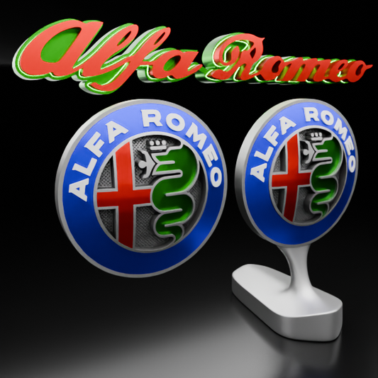 🟢 ALFA ROMEO Car SUV Logo Emblem Badge Sign Crest Symbol Mark Insignia
