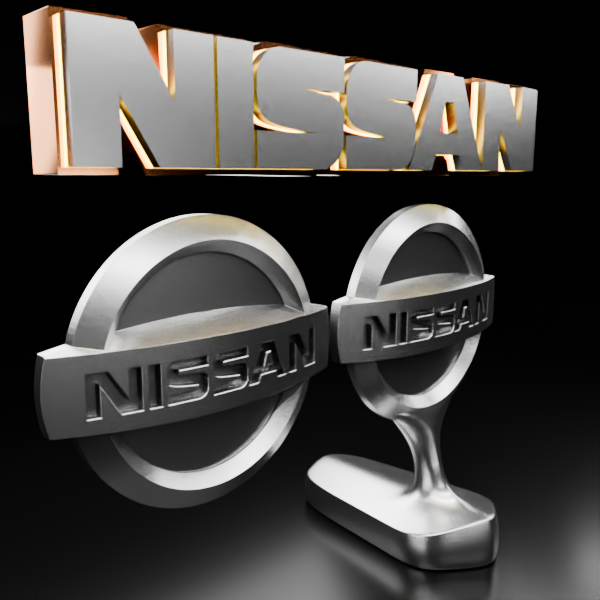 🟢 NISSAN Car SUV Logo Emblem Badge Sign Crest Symbol Mark Insignia