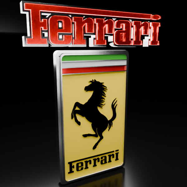 🟢 FERRARI Car SUV Logo Emblem Badge Sign Crest Symbol Mark Insignia