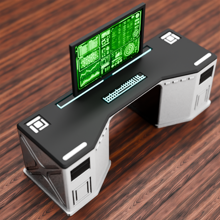 🟠Sci-Fi Lab Table for 3.75" (1:18) Figure Dioramas