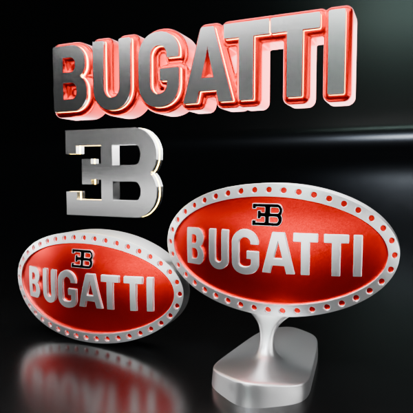 🟢 BUGATTI Car SUV Logo Emblem Badge Sign Crest Symbol Mark Insignia