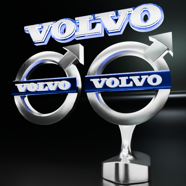 🟢 VOLVO Car SUV Logo Emblem Badge Sign Crest Symbol Mark Insignia