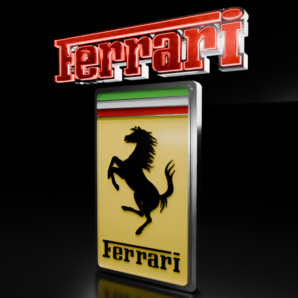 🟢 FERRARI Car SUV Logo Emblem Badge Sign Crest Symbol Mark Insignia