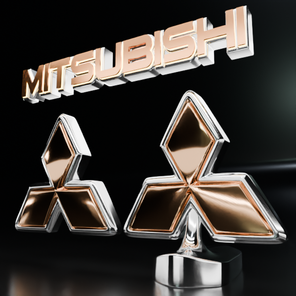 🟢 MITSUBISHI Car SUV Logo Emblem Badge Sign Crest Symbol Mark Insignia