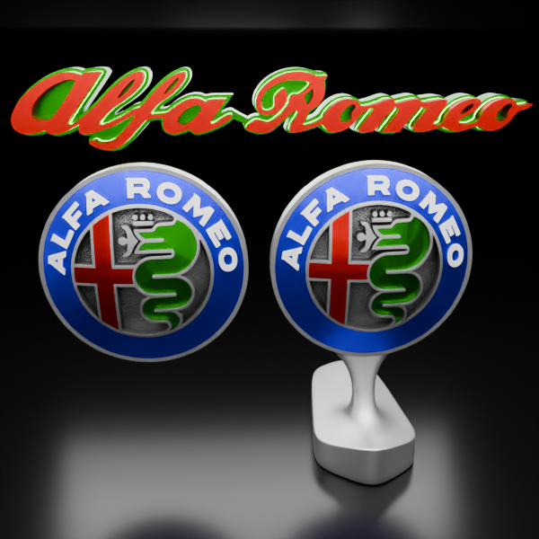 🟢 ALFA ROMEO Car SUV Logo Emblem Badge Sign Crest Symbol Mark Insignia