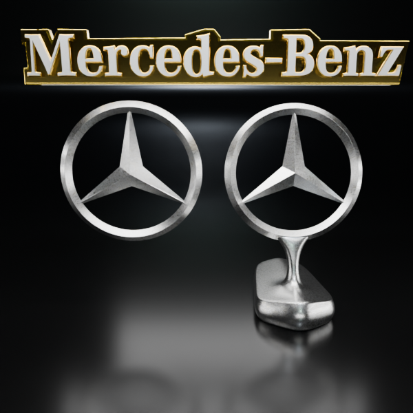 🟢 MERCEDES BENZ Car SUV Logo Emblem Badge Sign Crest Symbol Mark Insignia
