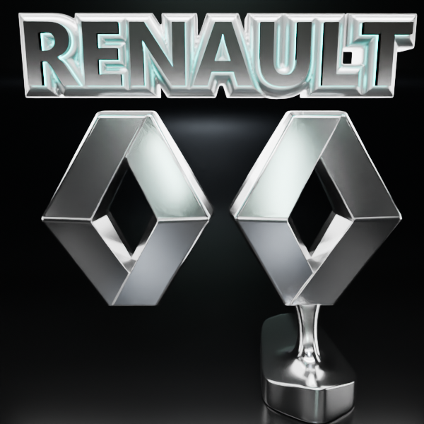 🟢 RENAULT Car SUV Logo Emblem Badge Sign Crest Symbol Mark Insignia