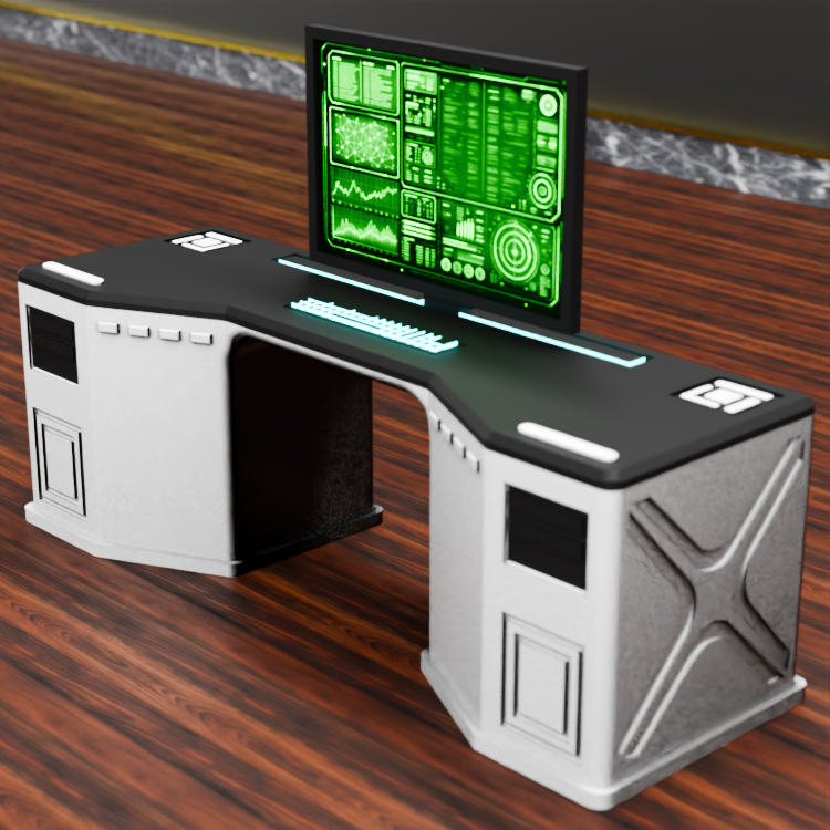 🟠Sci-Fi Lab Table for 3.75" (1:18) Figure Dioramas