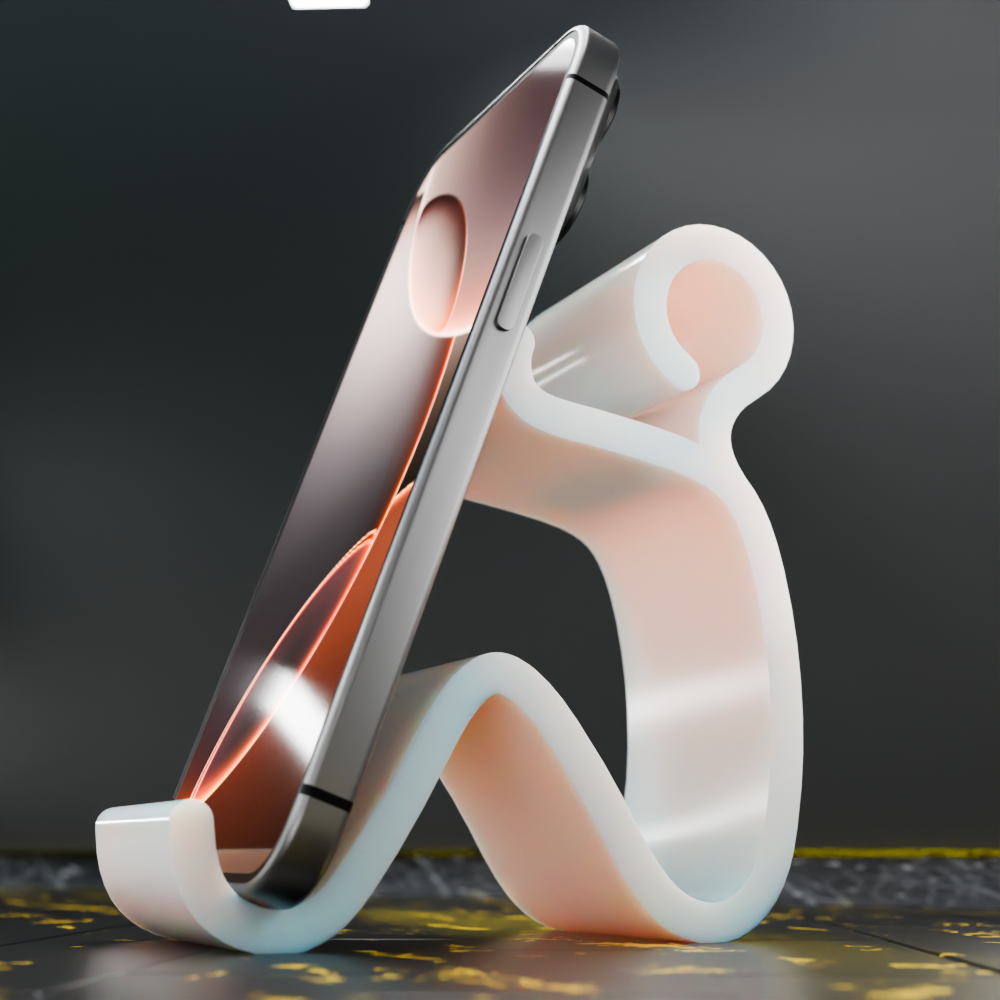 🟠Young Man Sitting Position Phone Stand Holder