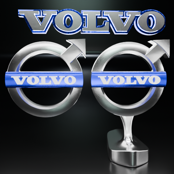 🟢 VOLVO Car SUV Logo Emblem Badge Sign Crest Symbol Mark Insignia