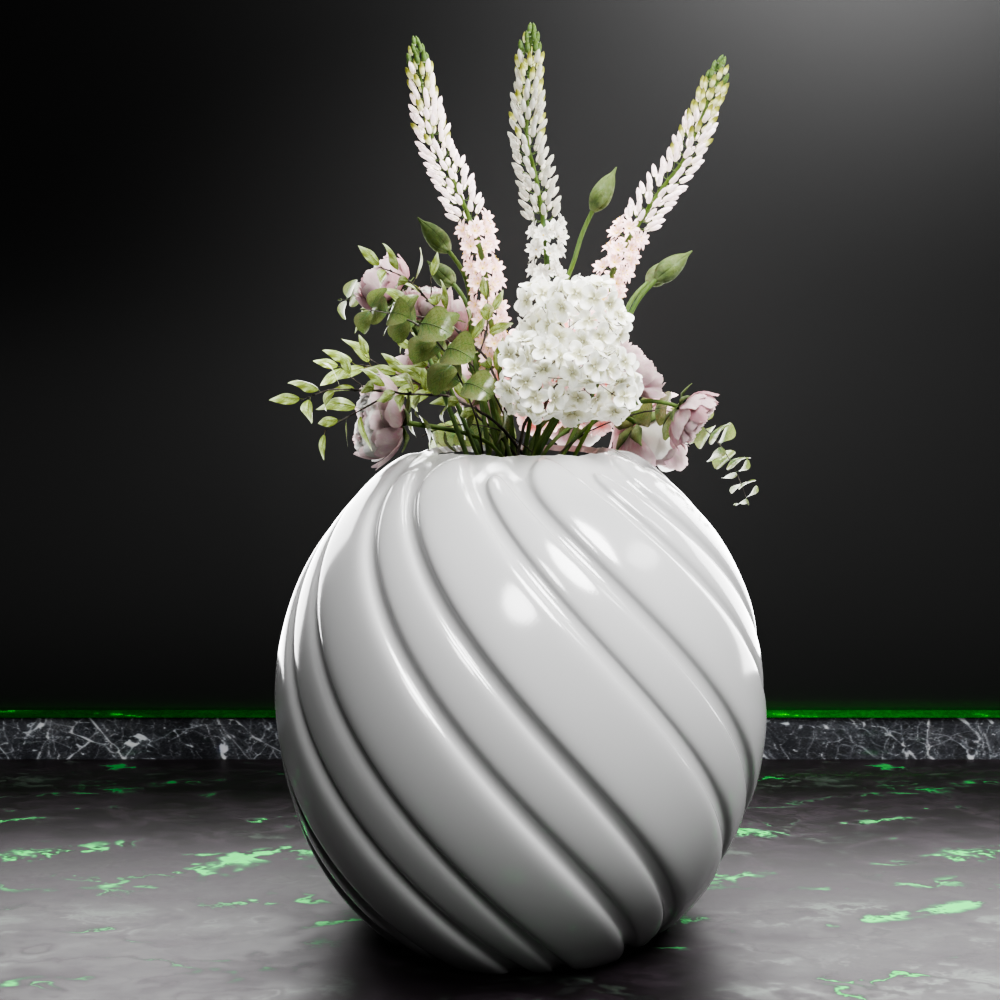🟢 Bowl Vase Container