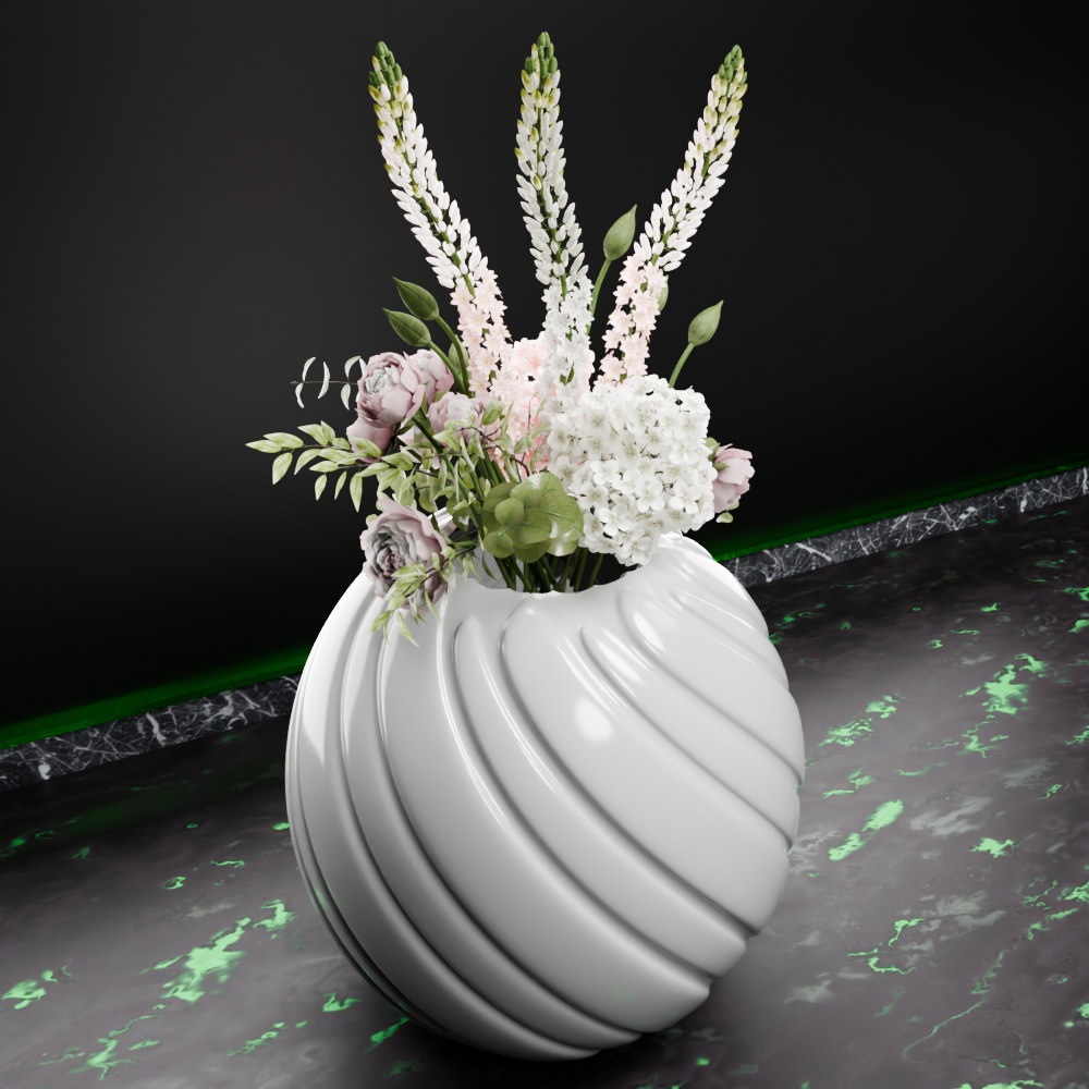 🟢 Bowl Vase Container
