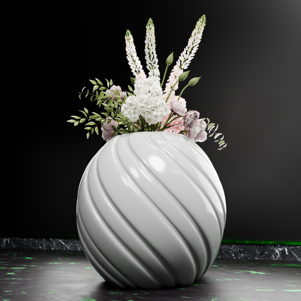 🟢 Bowl Vase Container