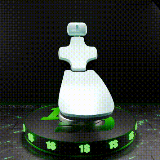 🟢 Futuristic Dental Medical Chair for 3.75" (1:18) Figure Dioramas