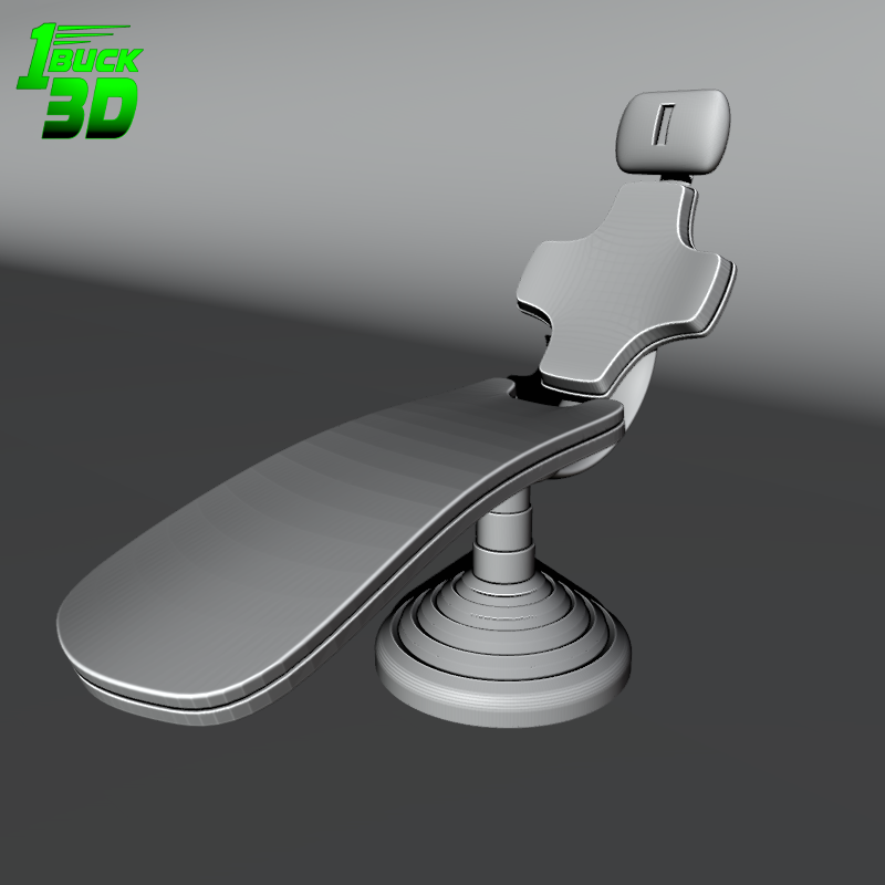 🟢 Futuristic Dental Medical Chair for 3.75" (1:18) Figure Dioramas
