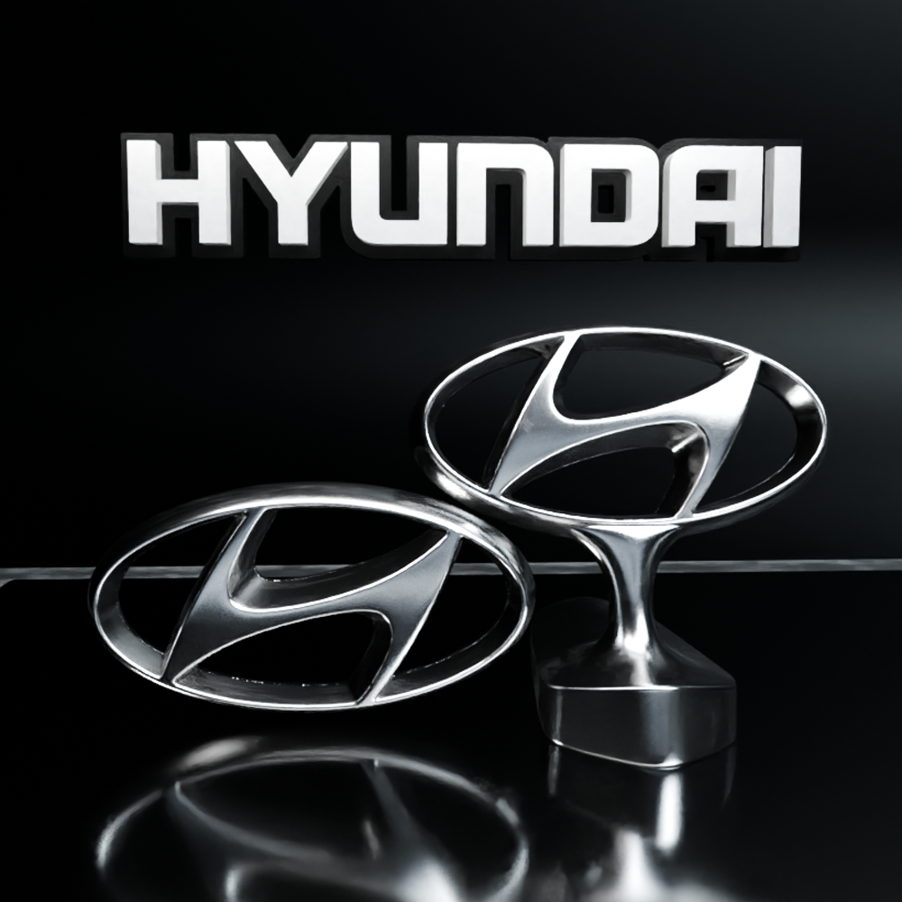 🟢 HYUNDAI Car SUV Logo Emblem Badge Sign Crest Symbol Mark Insignia
