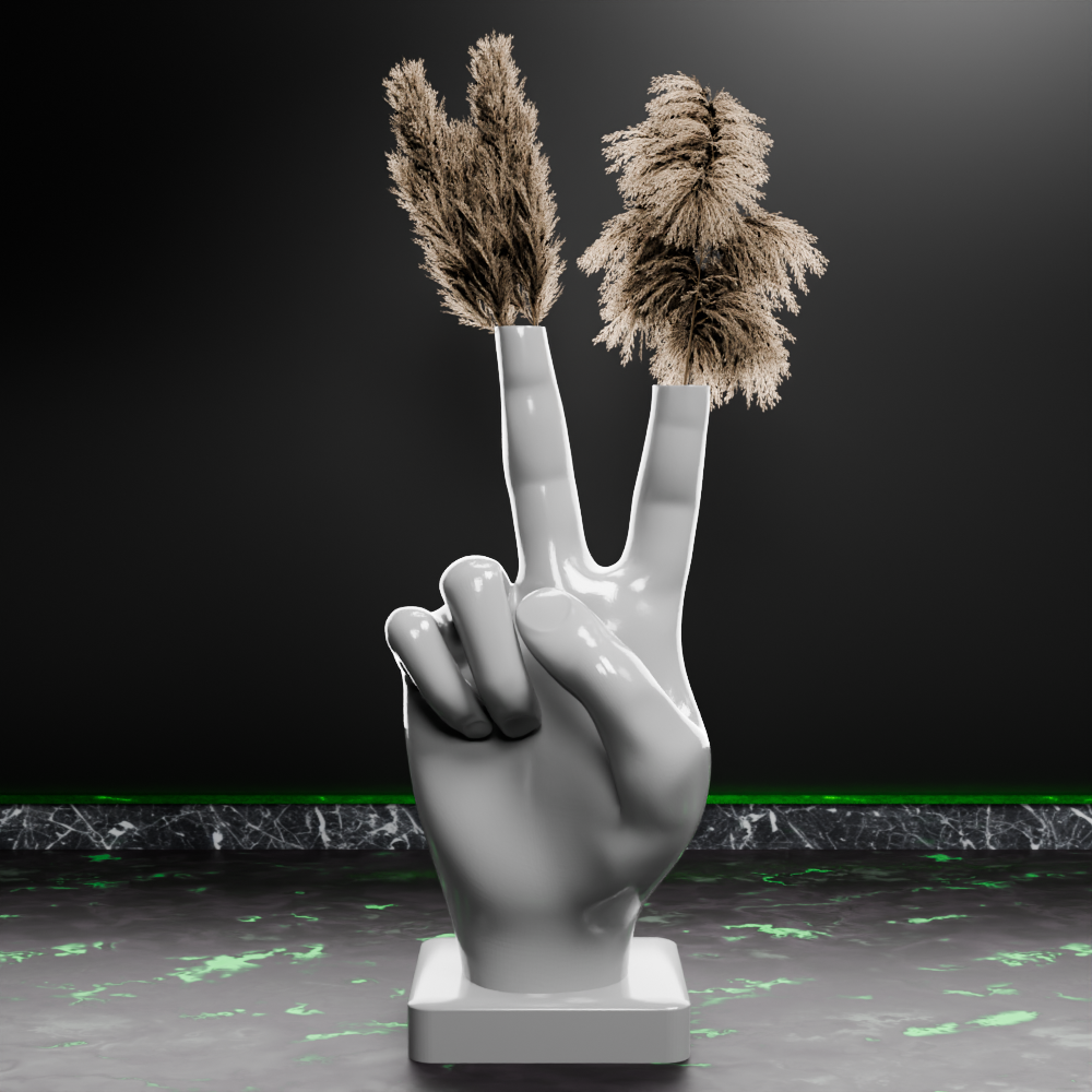 🟢 Cool Cute Hand Shaped Nordic Vase 3