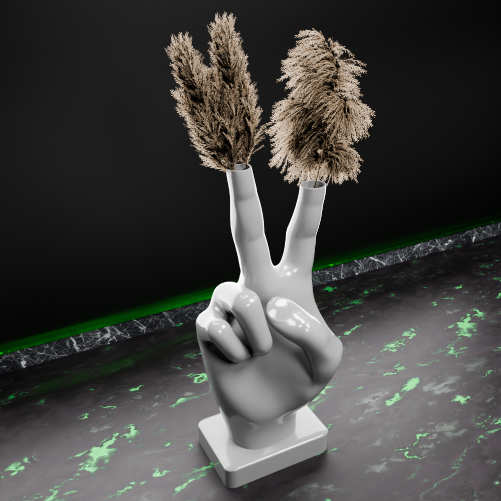 🟢 Cool Cute Hand Shaped Nordic Vase 3