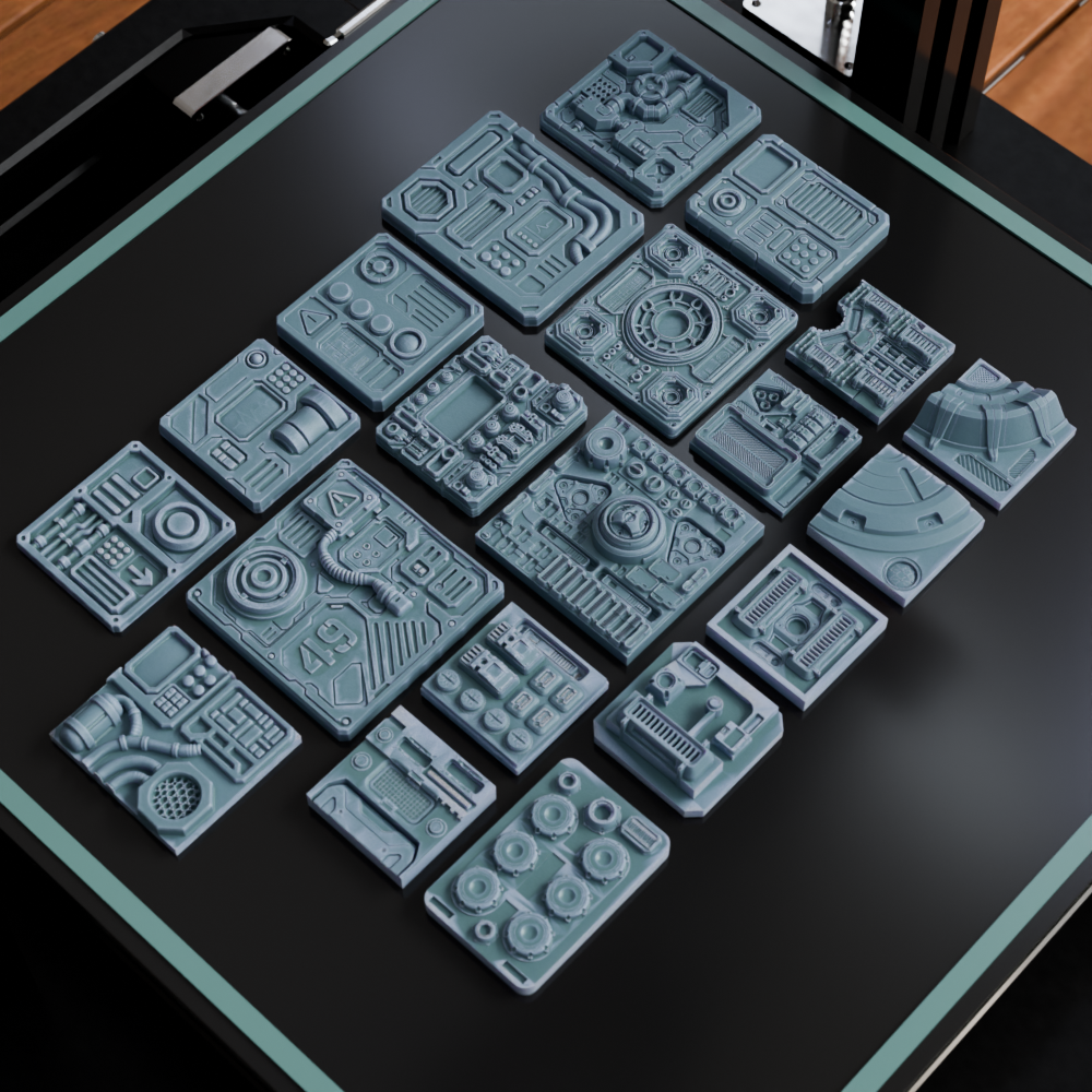 🟢 20x Sci-Fi Greebles, Greeblies for Action Figure Dioramas and Displays #5
