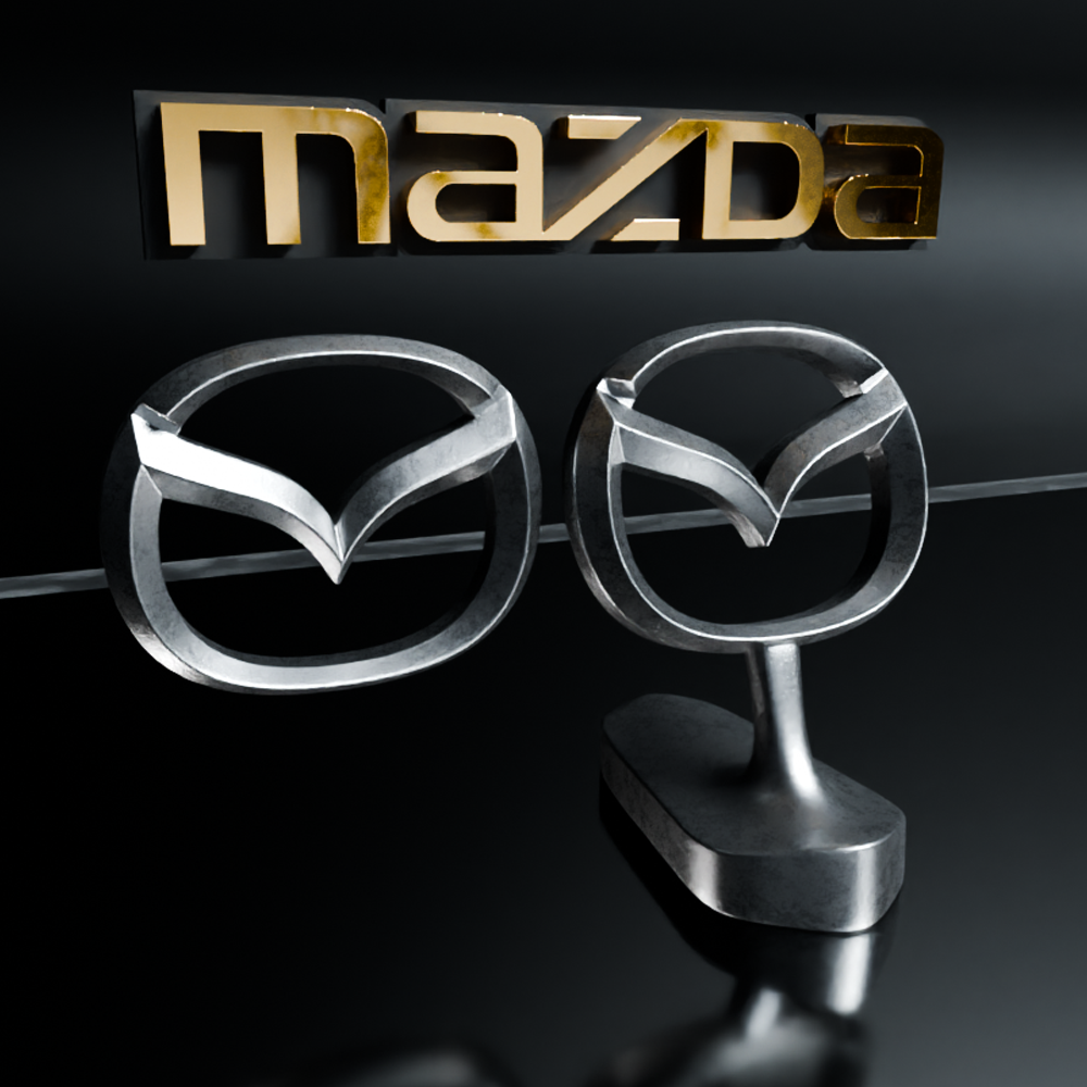 🟢 MAZDA Car SUV Logo Emblem Badge Sign Crest Symbol Mark Insignia