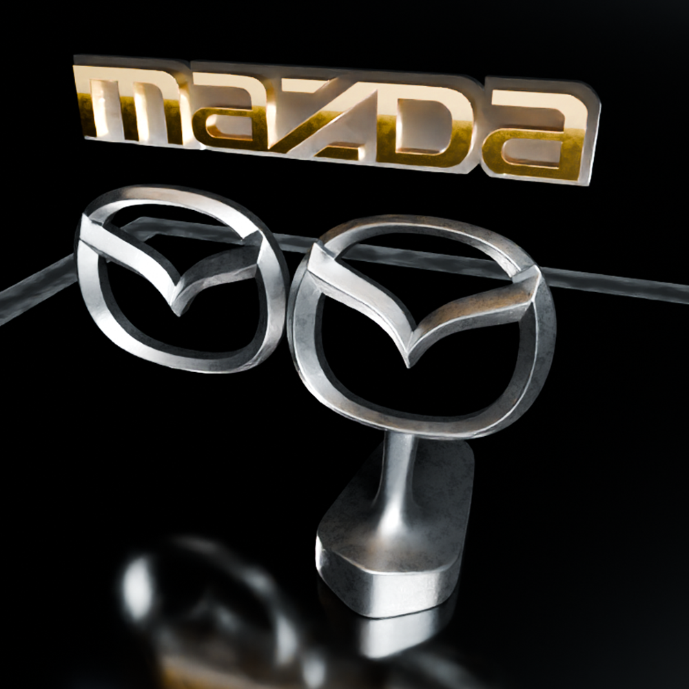 🟢 MAZDA Car SUV Logo Emblem Badge Sign Crest Symbol Mark Insignia