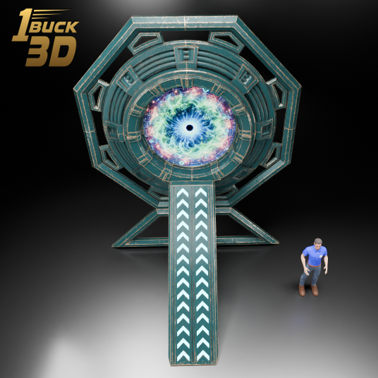 🟠Sci-Fi Portal Gateway Door for 3.75" (1:18) figures