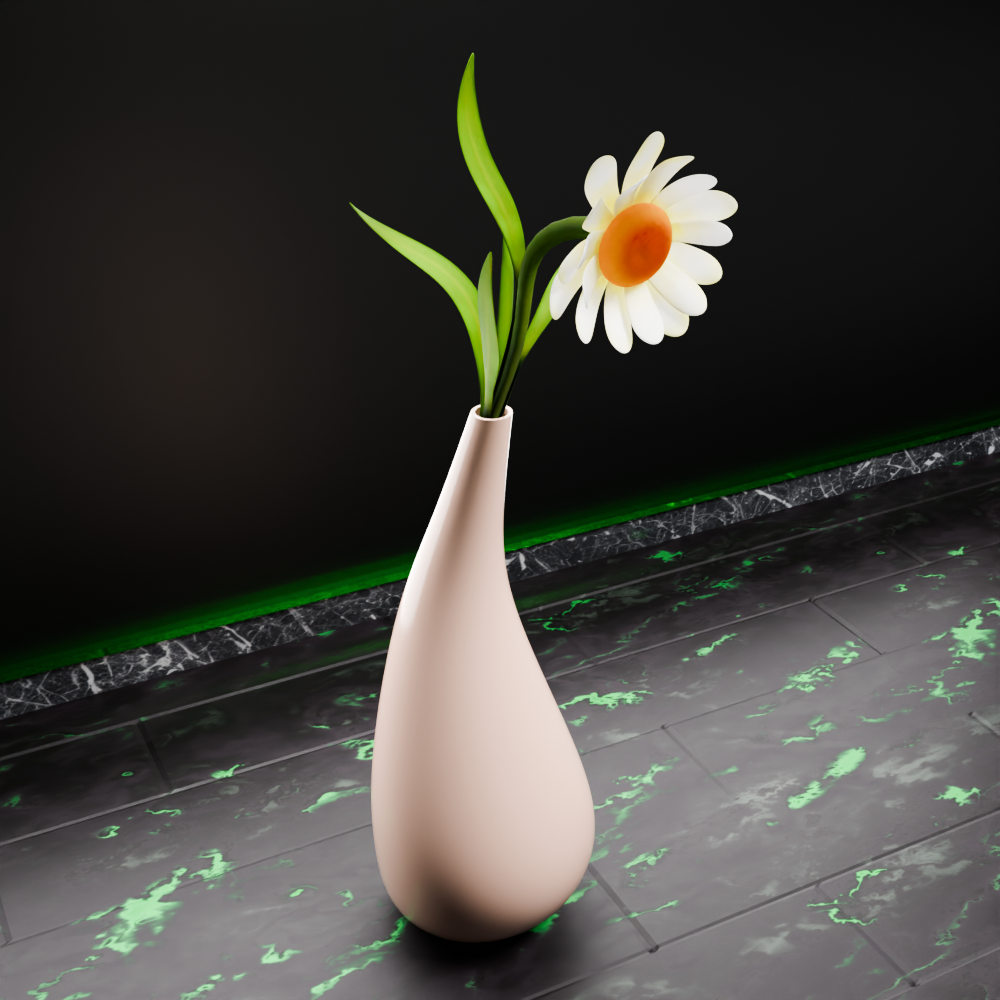 🟢 Simple Smooth Curve Bubble Water Droplet Vase