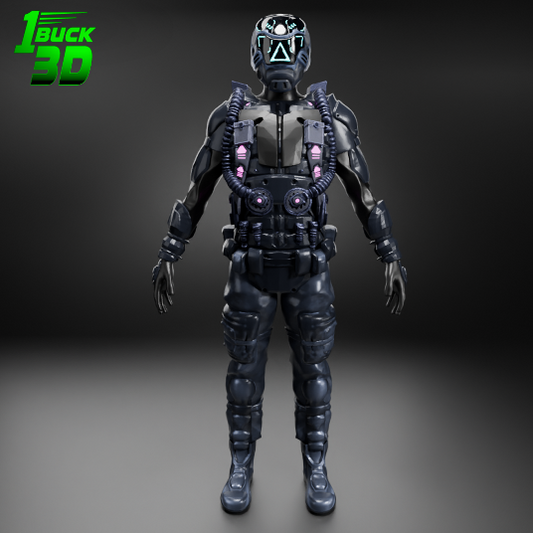 🟢 Articulated Futuristic Armoured Assault Military Army Elite Trooper Soldier for 3.75" (1:18) Figure Dioramas