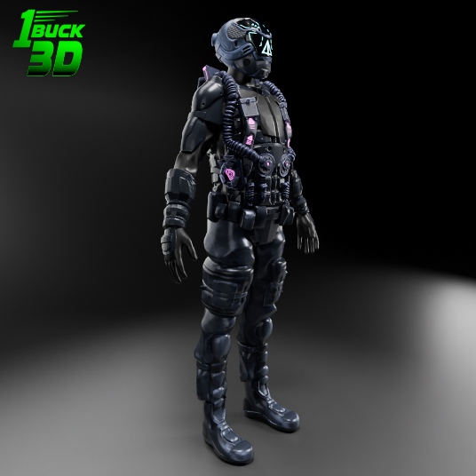 🟢 Articulated Futuristic Armoured Assault Military Army Elite Trooper Soldier for 3.75" (1:18) Figure Dioramas