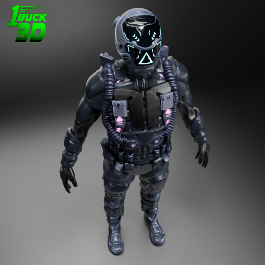 🟢 Articulated Futuristic Armoured Assault Military Army Elite Trooper Soldier for 3.75" (1:18) Figure Dioramas