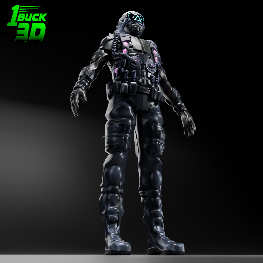 🟢 Articulated Futuristic Armoured Assault Military Army Elite Trooper Soldier for 3.75" (1:18) Figure Dioramas
