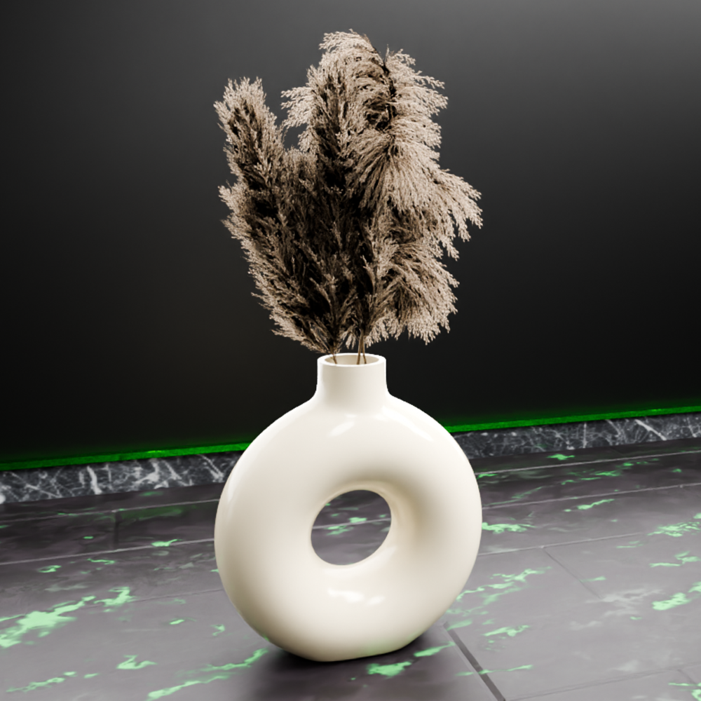 🟢 Torus Round Donut Vase