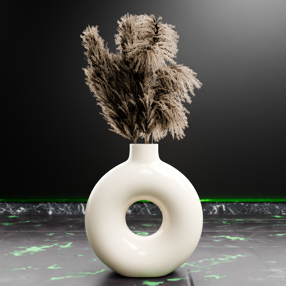 🟢 Torus Round Donut Vase