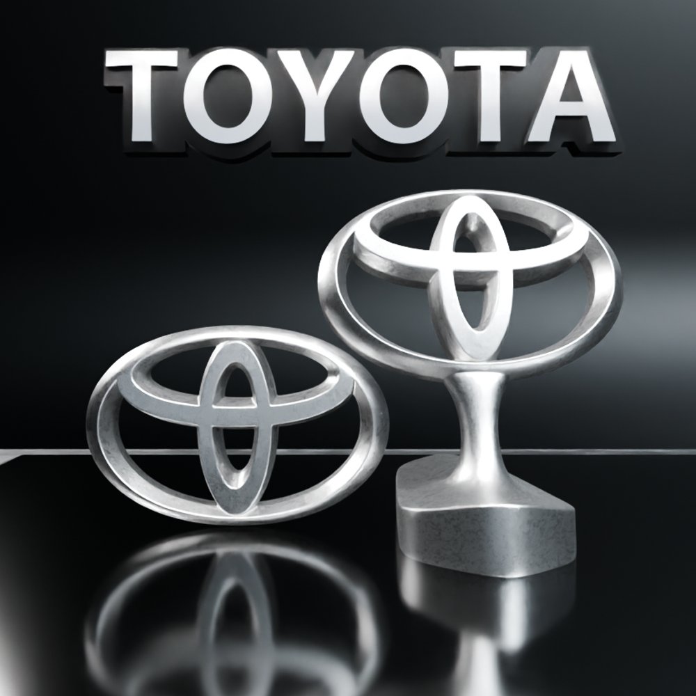 🟢 TOYOTA Car SUV Logo Emblem Badge Sign Crest Symbol Mark Insignia