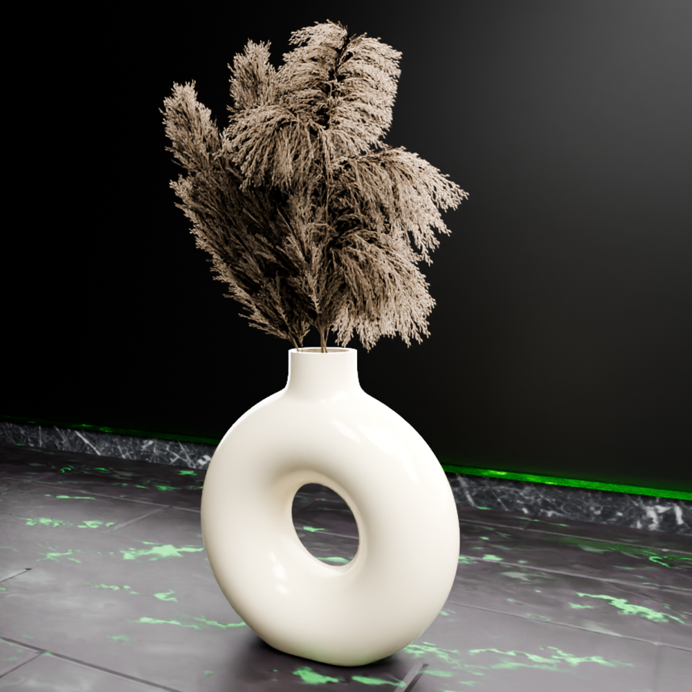 🟢 Torus Round Donut Vase