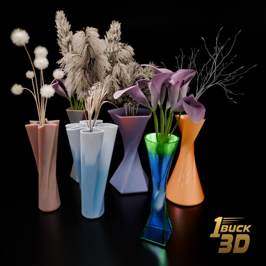 🟠 6x Modern Simple Flower Vase Designs