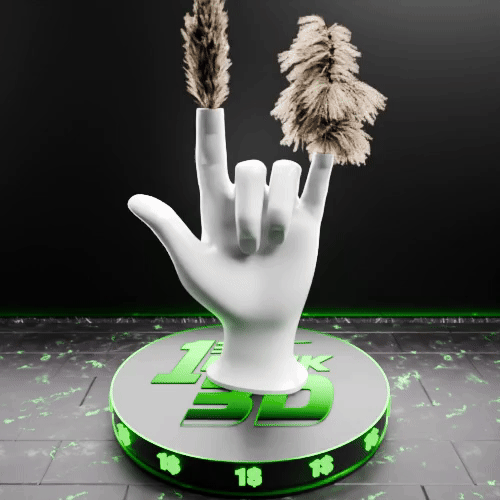 🟢 Cool Cute Hand Shaped Nordic Vase 2