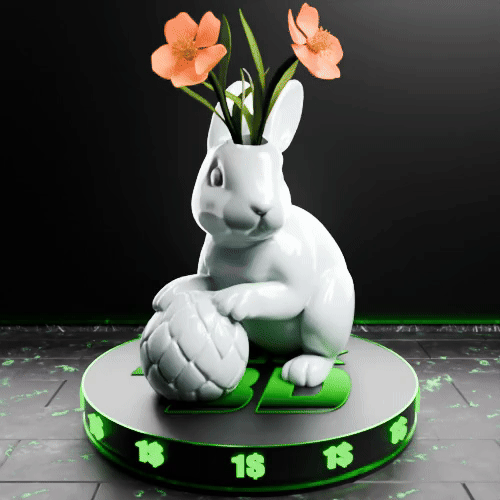 🟢 Bunny Rabbit Vase