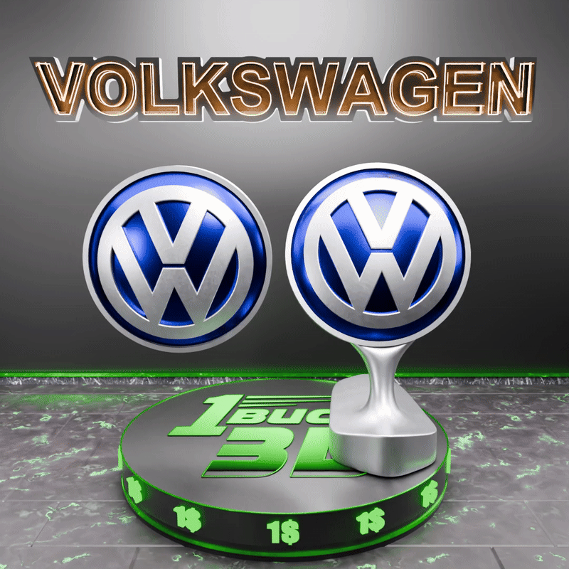 🟢 VOLKSWAGEN Car SUV Logo Emblem Badge Sign Crest Symbol Mark Insignia